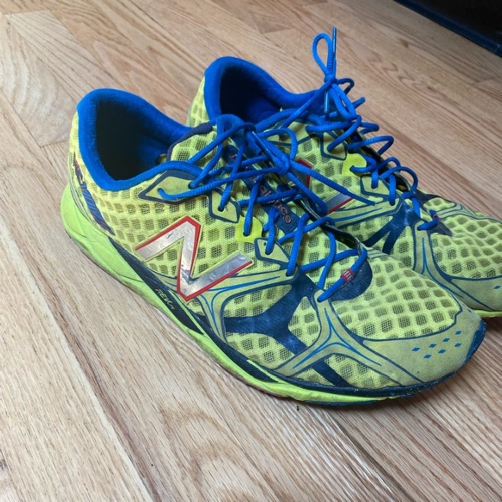 New Balance Vibrant Yellow and Blue Men’s Running Sneakers size 12.5